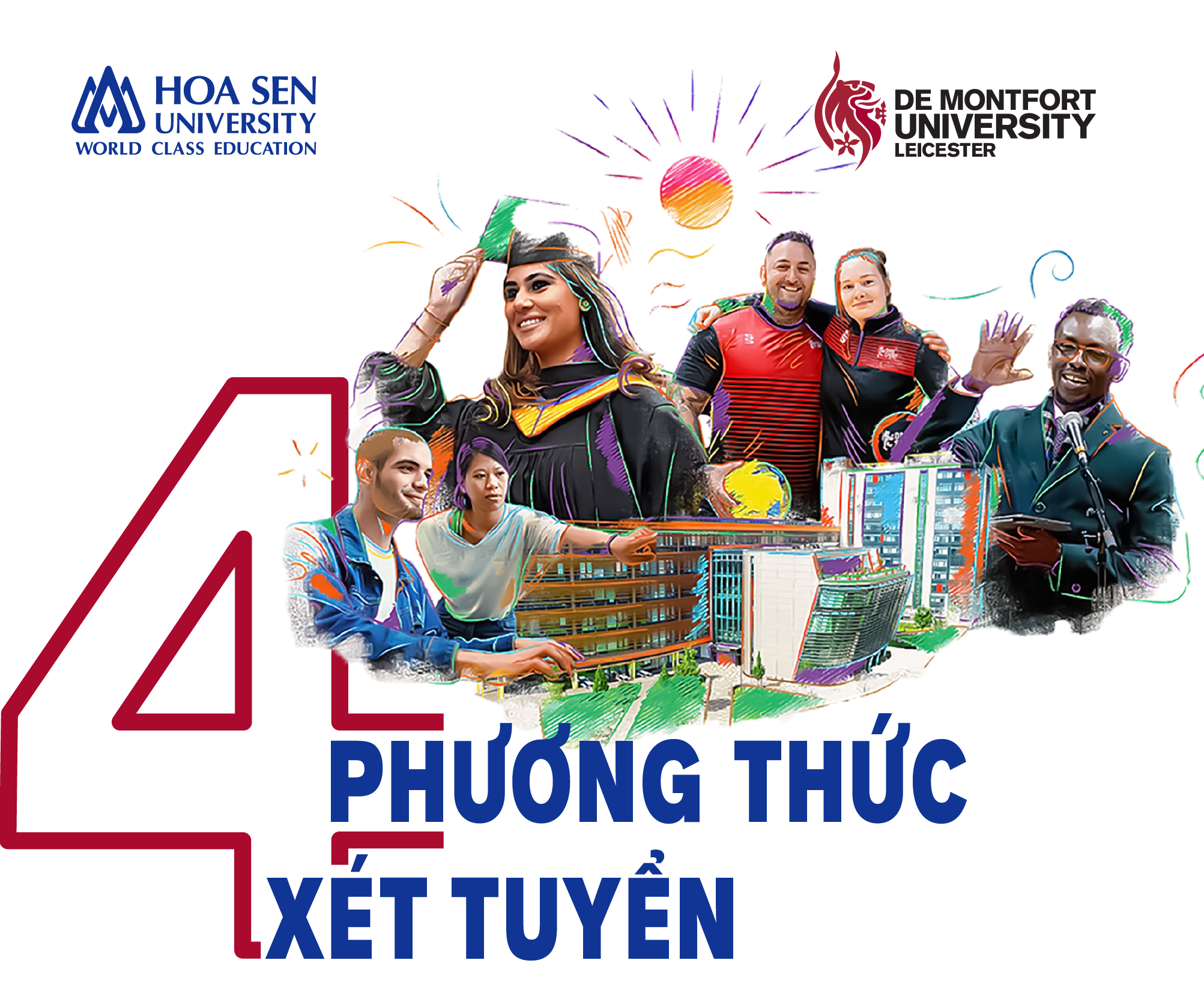 Chương trình liên kết Quốc tế Hoa Sen - De Montfort - 4 phương thức xét tuyển