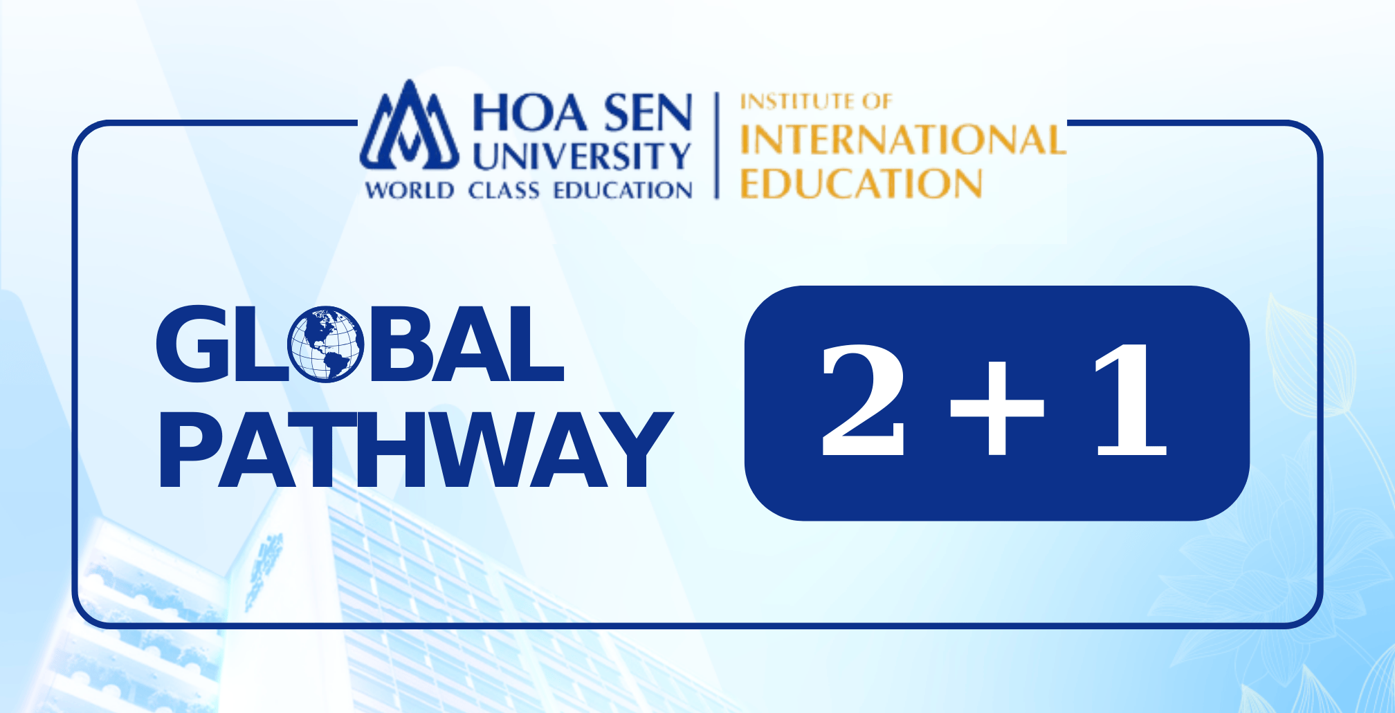 Institute of international education - Global Pathway 2+1