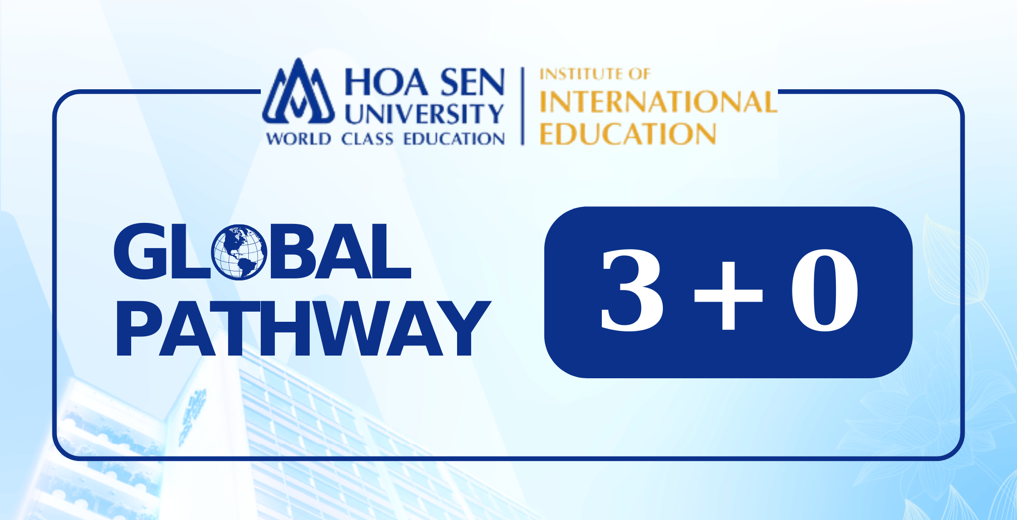 Institute of international education - Global Pathway 3+0