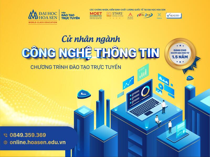 Đại học Hoa Sen đào tạo từ xa ngành công nghệ thông tin 