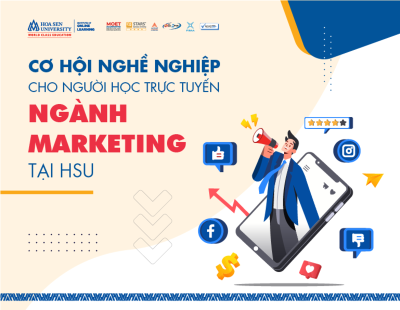 Cơ hội nghề nghiệp dành cho người học trực tuyến ngành marketing tại trường Đại học Hoa Sen 