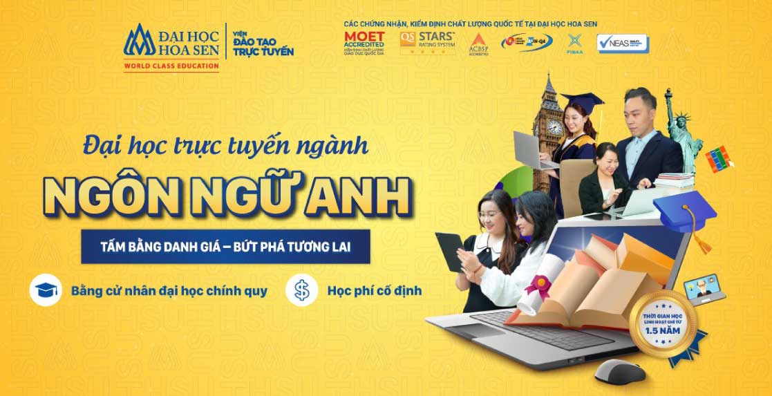 Đại học trực tuyến ngành Ngôn ngữ Anh