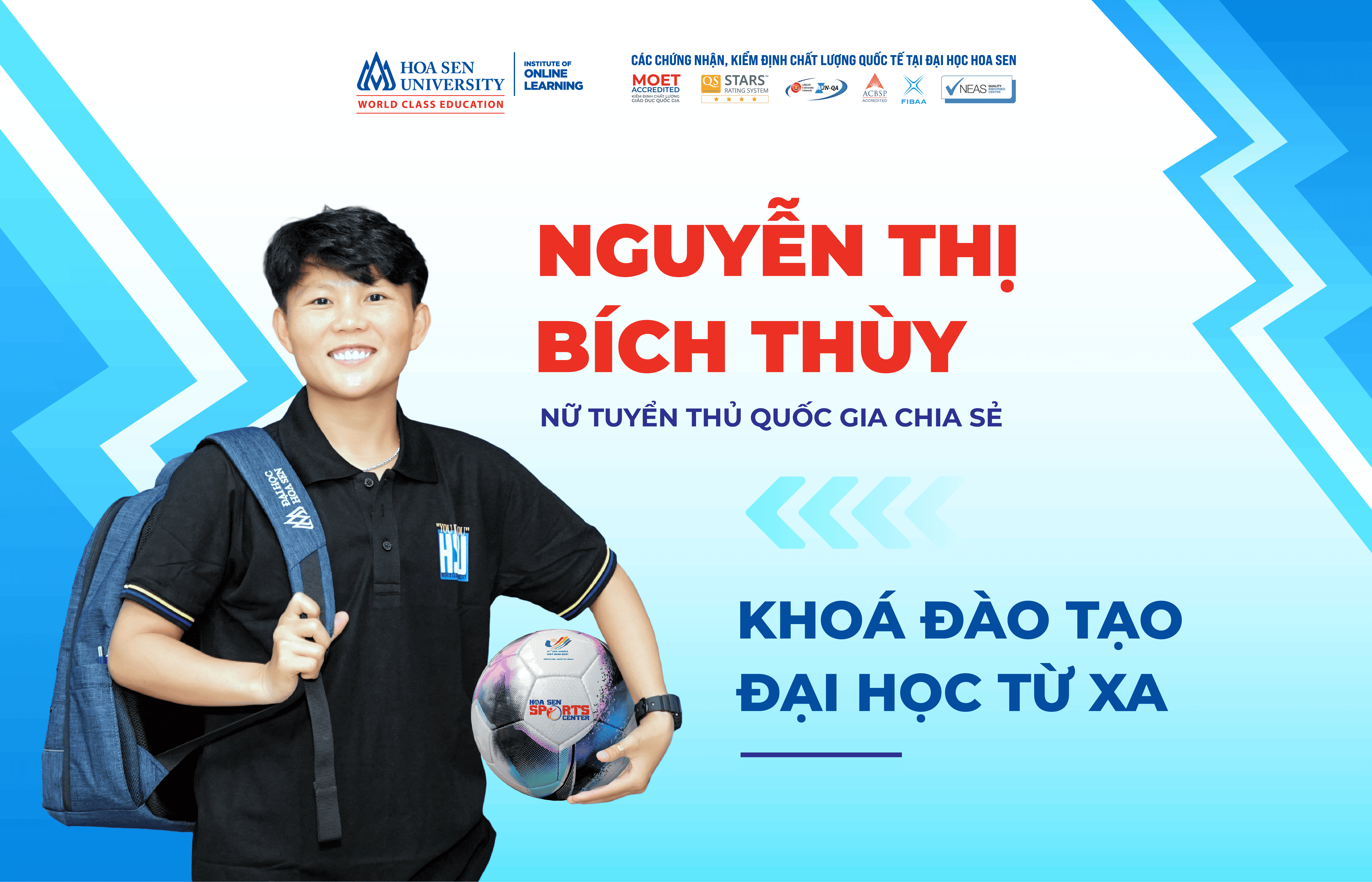 nữ tuyển thủ quốc gia nguyễn thị bích thuỳ chia sẻ chương trình đào tạo trực tuyến tại HSU