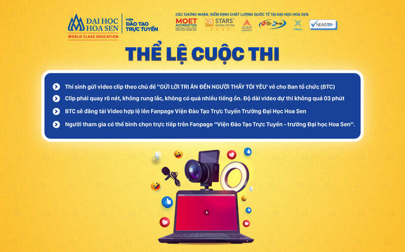 Cuộc thi video Tri ân đến người thầy tôi yêu banner 2