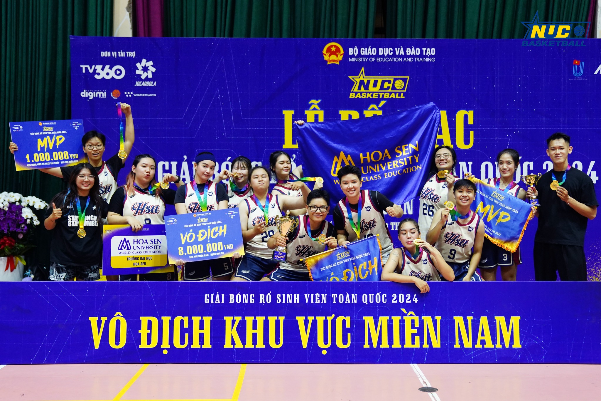 HSU vô địch Giải Bóng rổ Sinh viên toàn quốc năm 2024 - Khu vực miền Nam